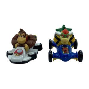 Nintendo Mario Kart Bowser & Donkey Kong McDonalds Happy Meal Toys Lot of 2